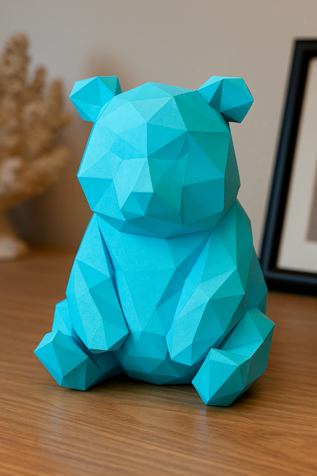 Figura constructor oso poligonal de papel, manualidad 3D para montar  26x21x21 — PaperCraft DIY PaperCraft DIY, hecha de cartulina de 180-200 g/m²