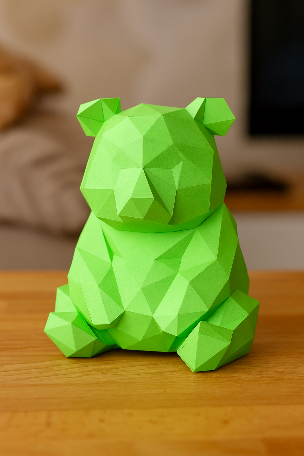 Figura constructor oso poligonal de papel, manualidad 3D para montar  26x21x21 — PaperCraft DIY PaperCraft DIY, hecha de cartulina de 180-200 g/m²