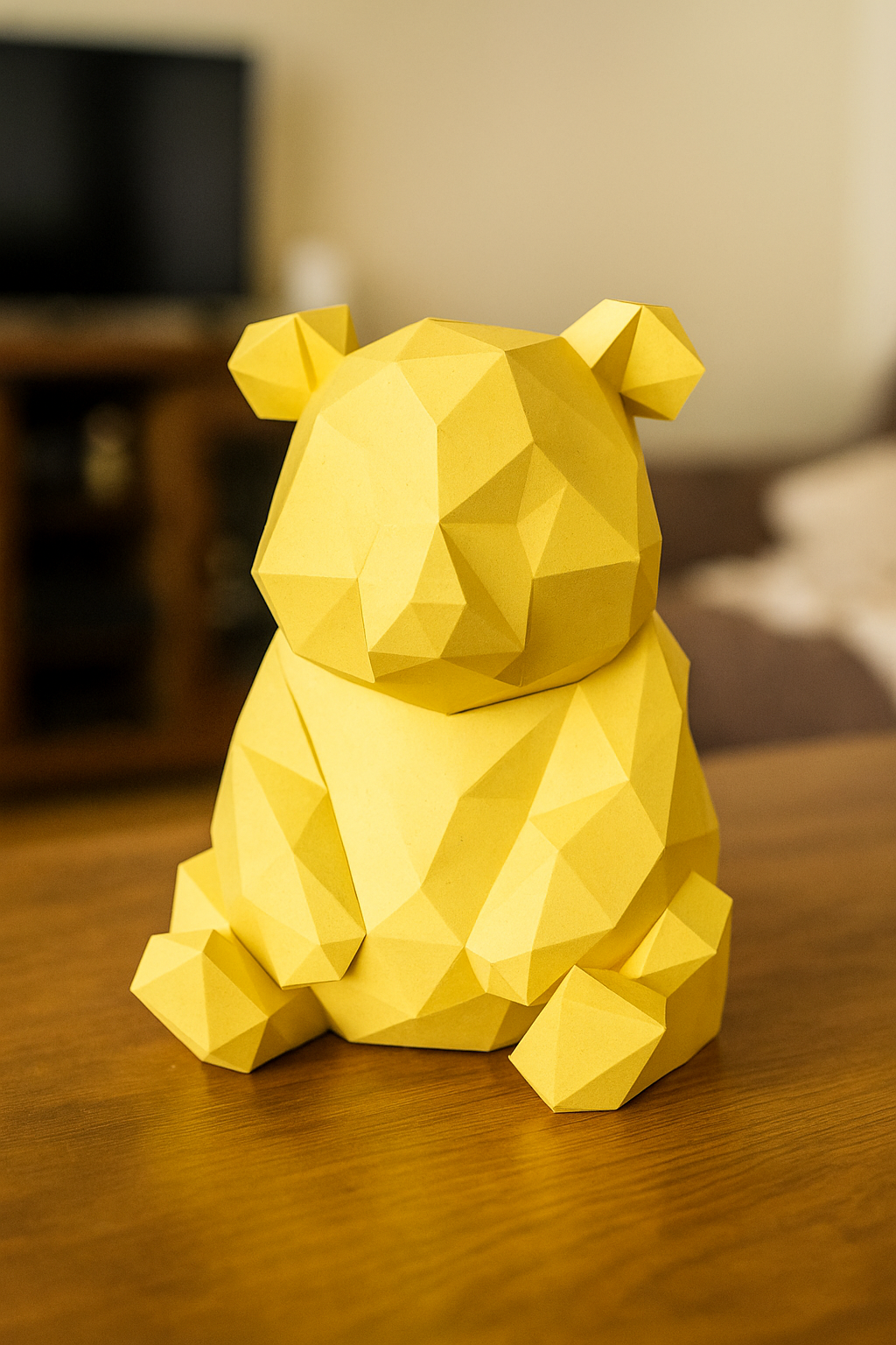 Figura constructor oso poligonal de papel, manualidad 3D para montar  26x21x21 — PaperCraft DIY PaperCraft DIY, hecha de cartulina de 180-200 g/m²