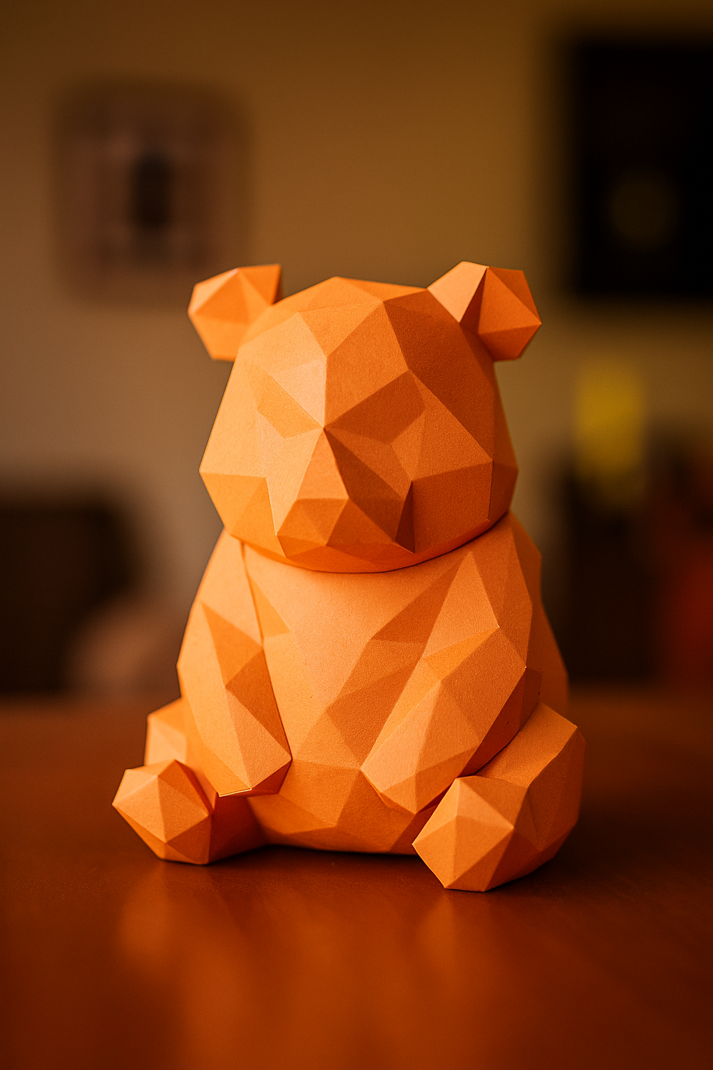 Figura constructor oso poligonal de papel, manualidad 3D para montar  26x21x21 — PaperCraft DIY PaperCraft DIY, hecha de cartulina de 180-200 g/m²