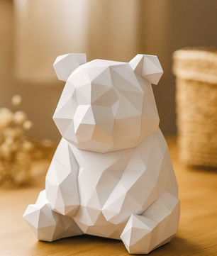 Figura constructor oso poligonal de papel, manualidad 3D para montar  26x21x21 — PaperCraft DIY PaperCraft DIY, hecha de cartulina de 180-200 g/m²