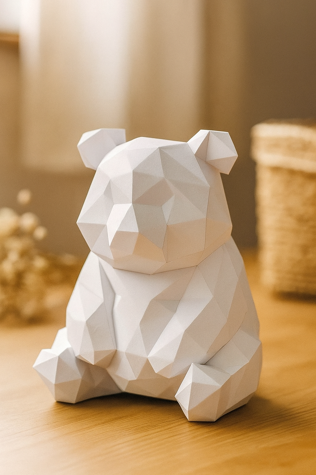 Figura constructor oso poligonal de papel, manualidad 3D para montar  26x21x21 — PaperCraft DIY PaperCraft DIY, hecha de cartulina de 180-200 g/m²