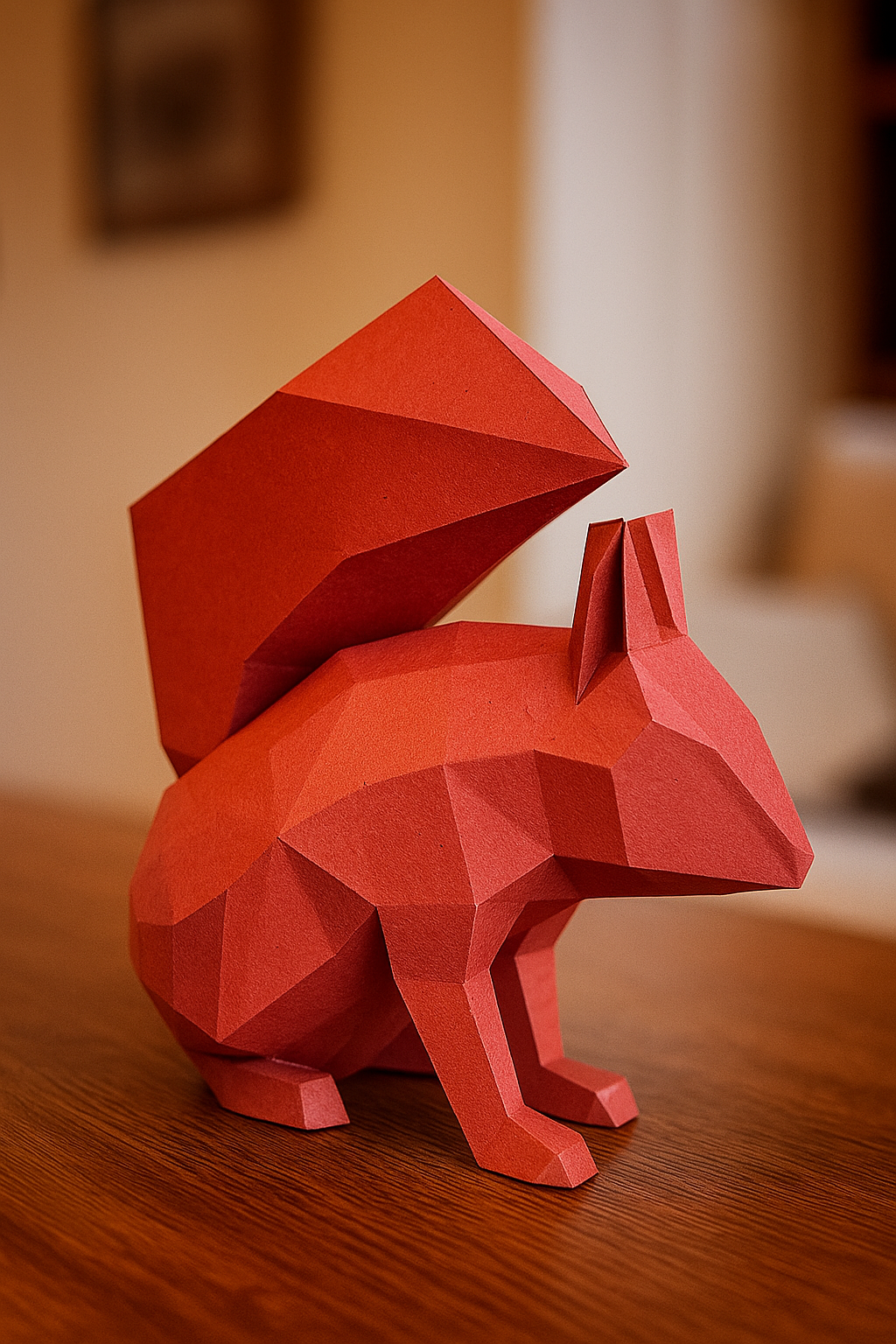 Kit PaperCraft DIY: cabeza de toro poligonal de papel 3D para montar 39x35x29, decoración de pared, manualidad creativa