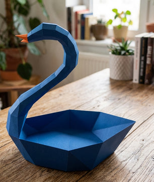 Ciervo pequeño 3D, figura de papel poligonal para ensamblar 42x32x11 – Manualidad DIY, ciervo de cartón escultórico para decoración de pared moderna