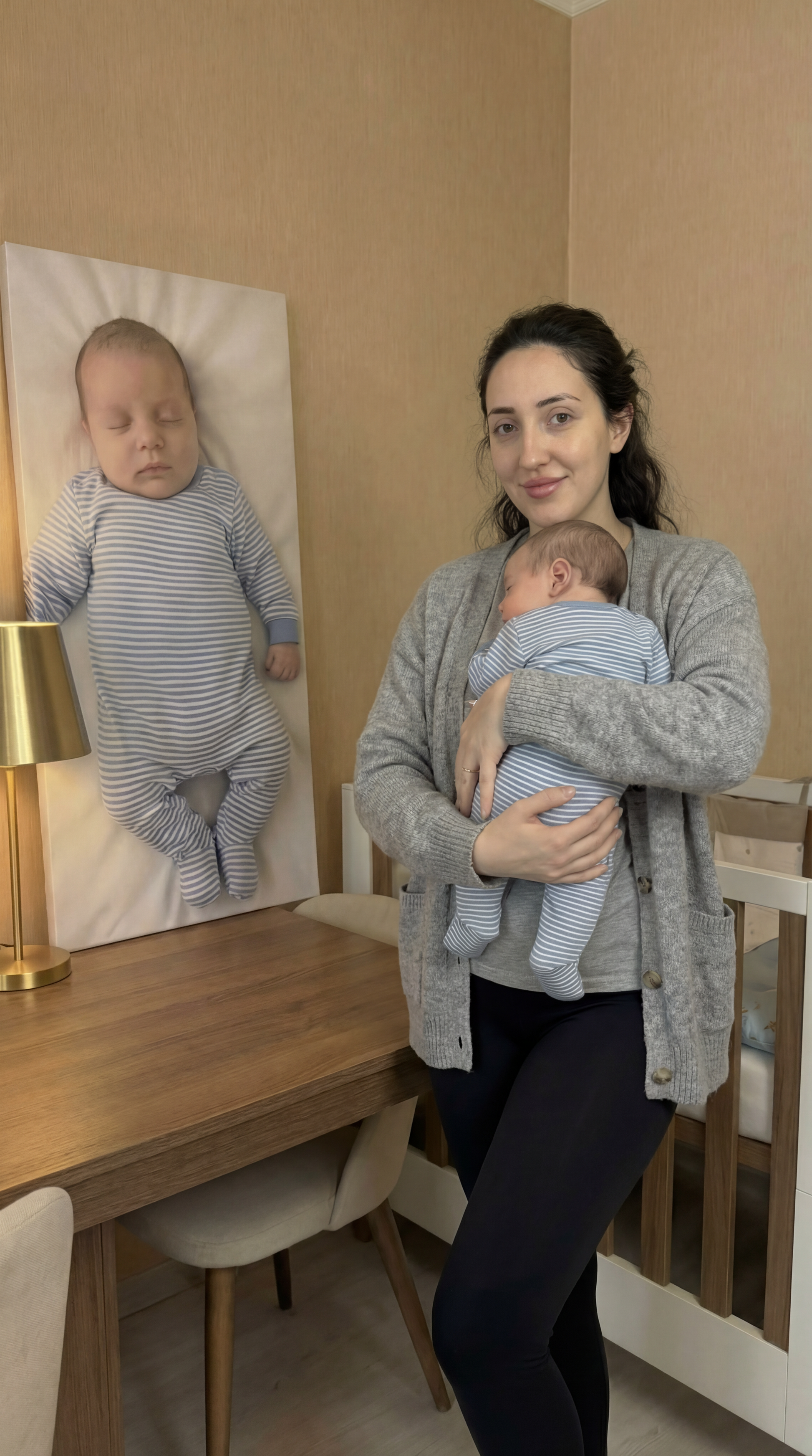 Cuadros personalizados de fotos de niños en lienzo –  premium