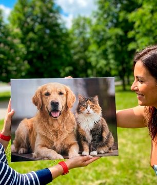 Cuadros personnalisés de photos de mascottes en lienzo