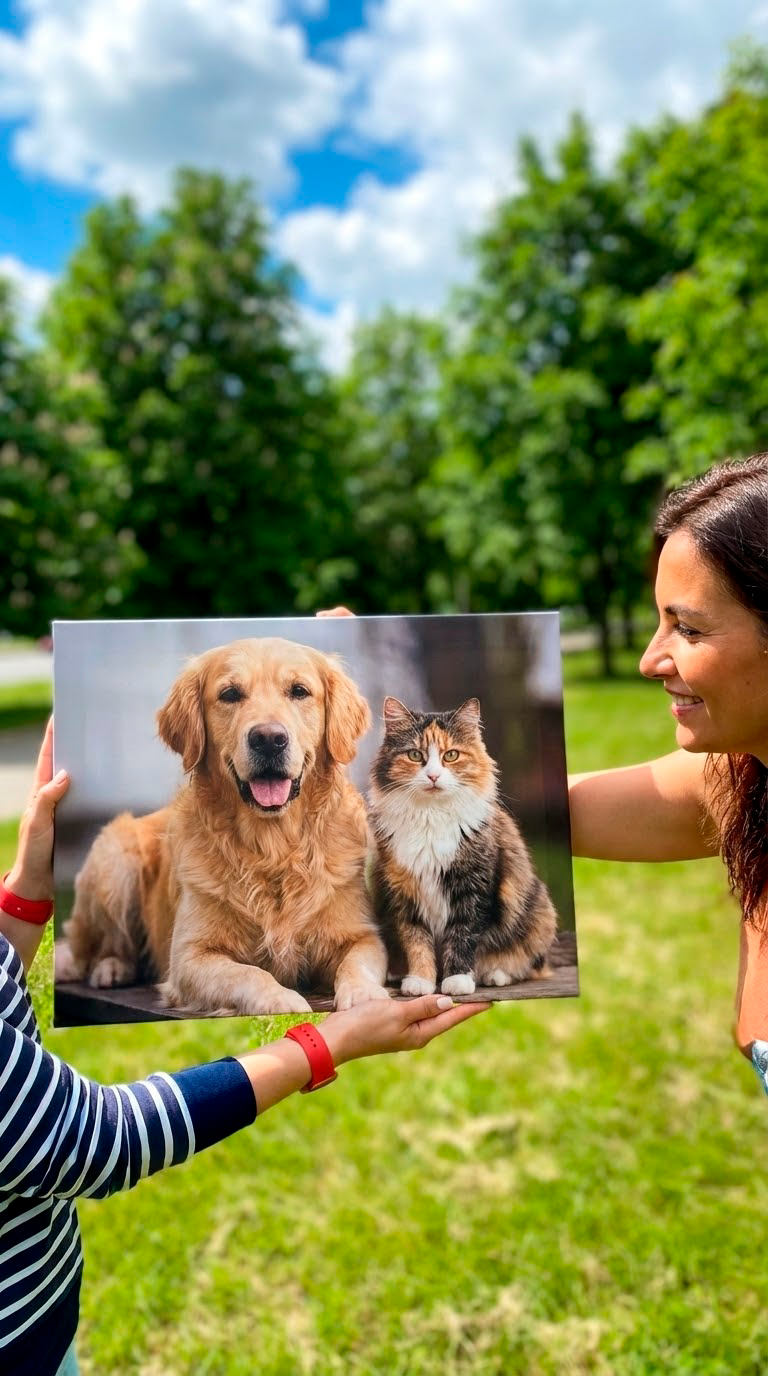Cuadros personalizados de fotos de mascotas en lienzo