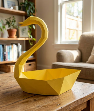 Ciervo pequeño 3D, figura de papel poligonal para ensamblar 42x32x11 – Manualidad DIY, ciervo de cartón escultórico para decoración de pared moderna