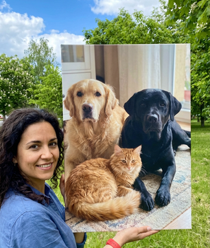 Cuadros personnalisés de photos de mascottes en lienzo