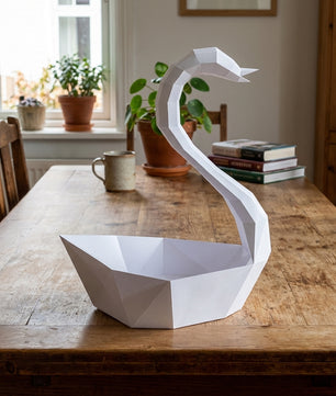 Ciervo pequeño 3D, figura de papel poligonal para ensamblar 42x32x11 – Manualidad DIY, ciervo de cartón escultórico para decoración de pared moderna