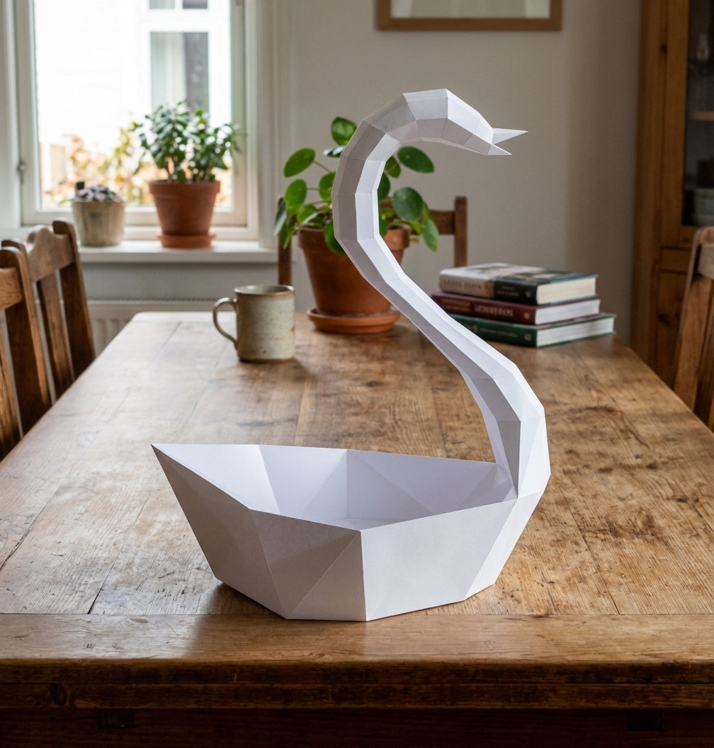 Ciervo pequeño 3D, figura de papel poligonal para ensamblar 42x32x11 – Manualidad DIY, ciervo de cartón escultórico para decoración de pared moderna