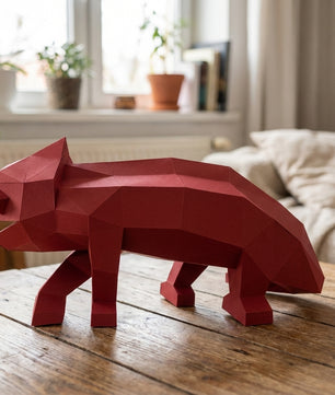 Chameleon Paper Sculpture - 34cm Large Lizard Decor - Low Poly Geometric Animal - 3D Papercraft Art - Modern Office Desk Decor - Reptile Gift - Mi tienda