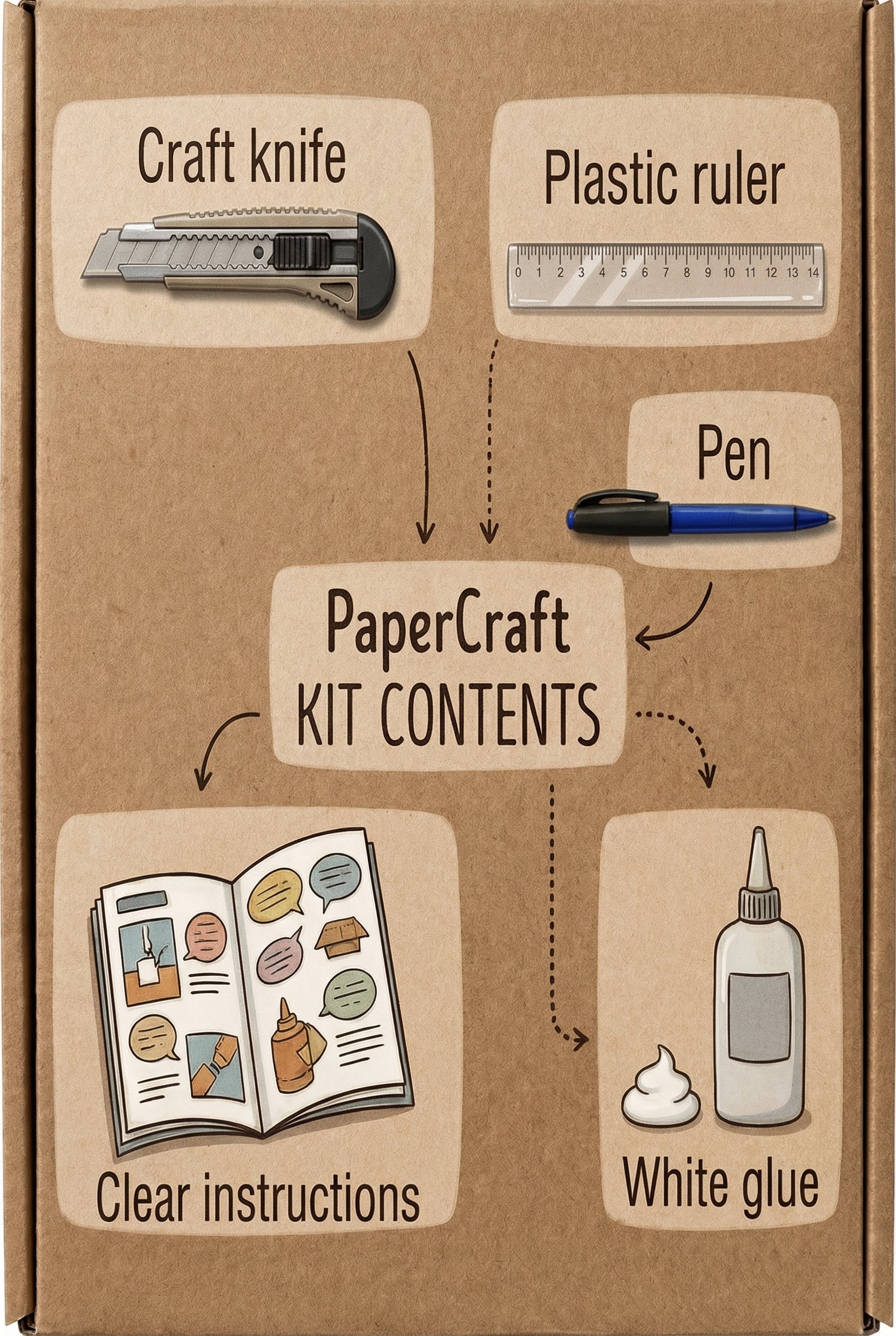 Ciervo pequeño 3D, figura de papel poligonal para ensamblar 42x32x11 – Manualidad DIY, ciervo de cartón escultórico para decoración de pared moderna