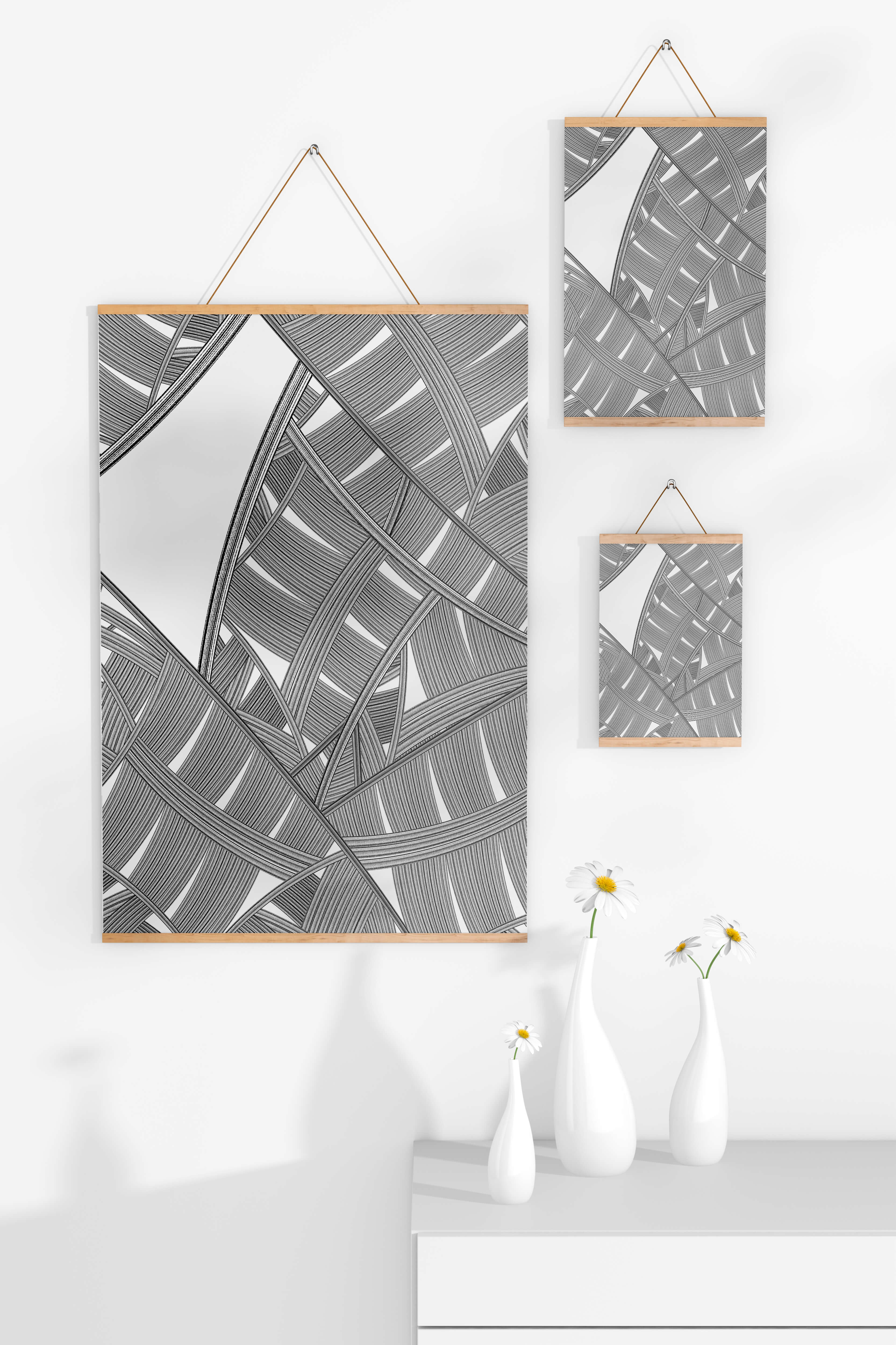 Detailed Abstract Geometric Pattern with Interwoven Stripes - Mi tienda