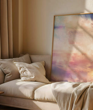 Dreamy Pastel Sky with Soft Clouds and Subtle Glow