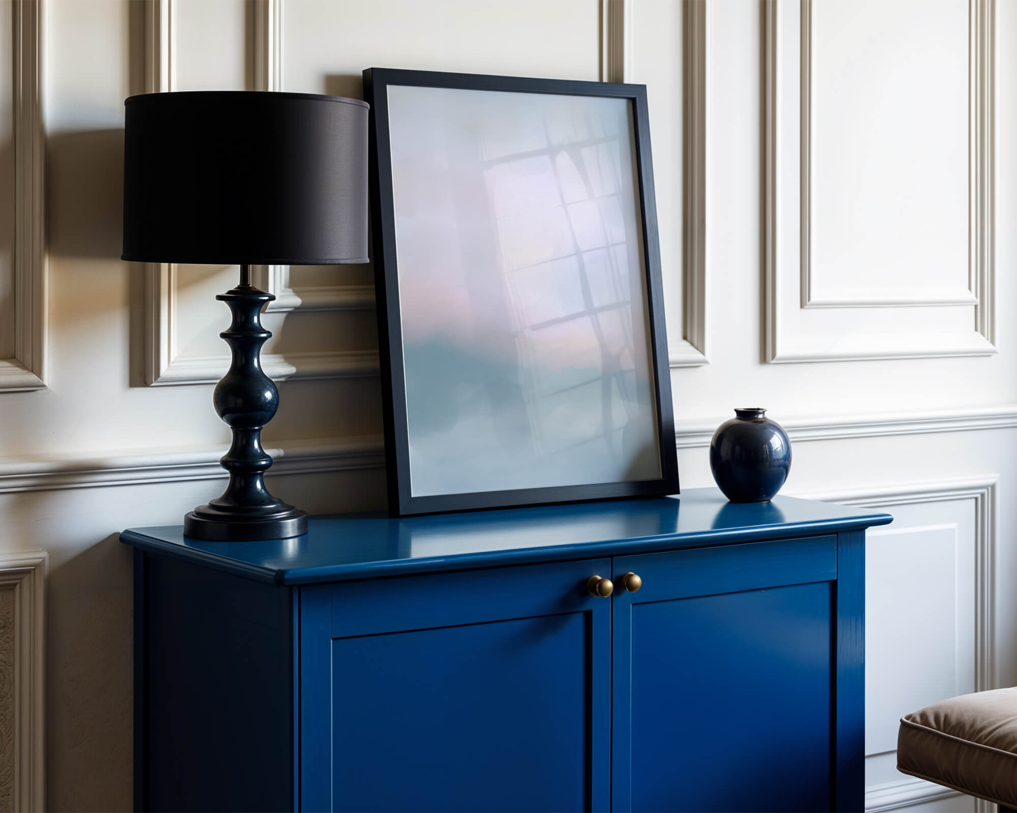 Paisaje de nubes abstracto con tonos suaves de rosa y azul