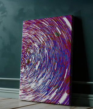 Dynamisches Spiralmuster mit lebendigen Farben