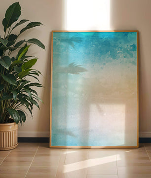 Fondo de acuarela pastel con degradado azul y beige