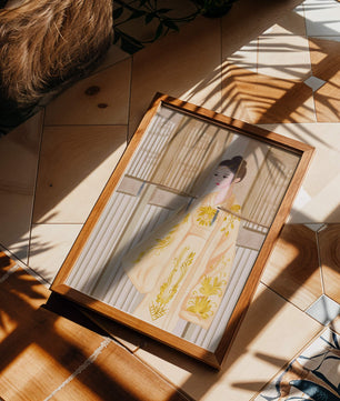 Traditional Chinese attire with gold embroidery and elegant design