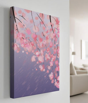 Beautiful cherry blossoms with artistic watercolor effect