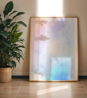 Gentle watercolor pastel gradient with soft texture and flow
