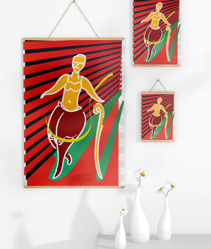 Modern abstract art with dynamic lines and vivid colors - Mi tienda