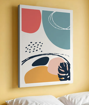 Abstract shapes and colors in modern art design