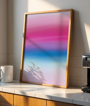 Vibrant Gradient with Pink and Blue Hues