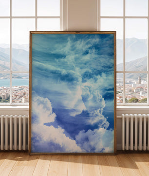 Cielo Azul Hermoso Con Majestuosas Nubes