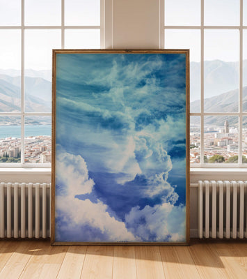 Beautiful Blue Sky with Majestic Clouds