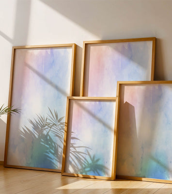 Gentle watercolor pastel gradient with soft texture and flow