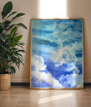 Cielo Azul Hermoso Con Majestuosas Nubes