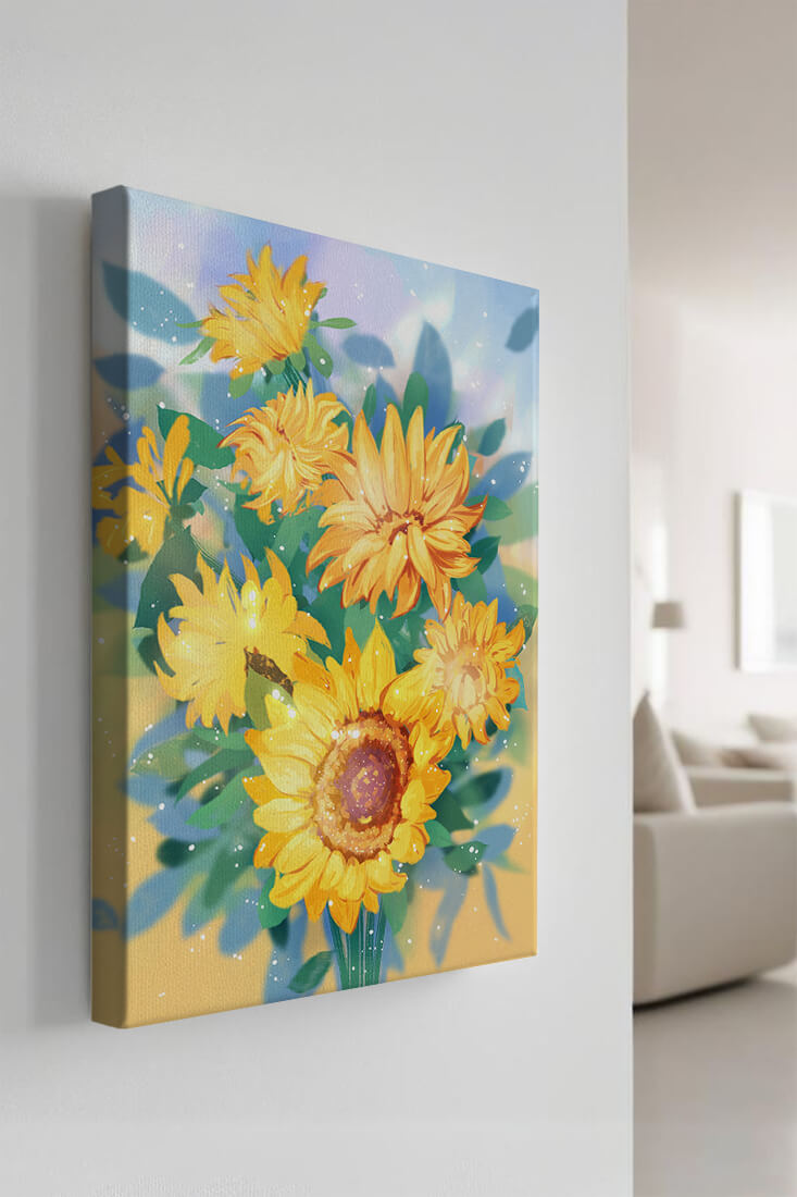 Sunflowers in Bright Sunlight