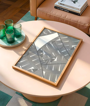 Detailed Abstract Geometric Pattern with Interwoven Stripes - Mi tienda