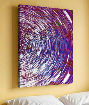 Dynamisches Spiralmuster mit lebendigen Farben