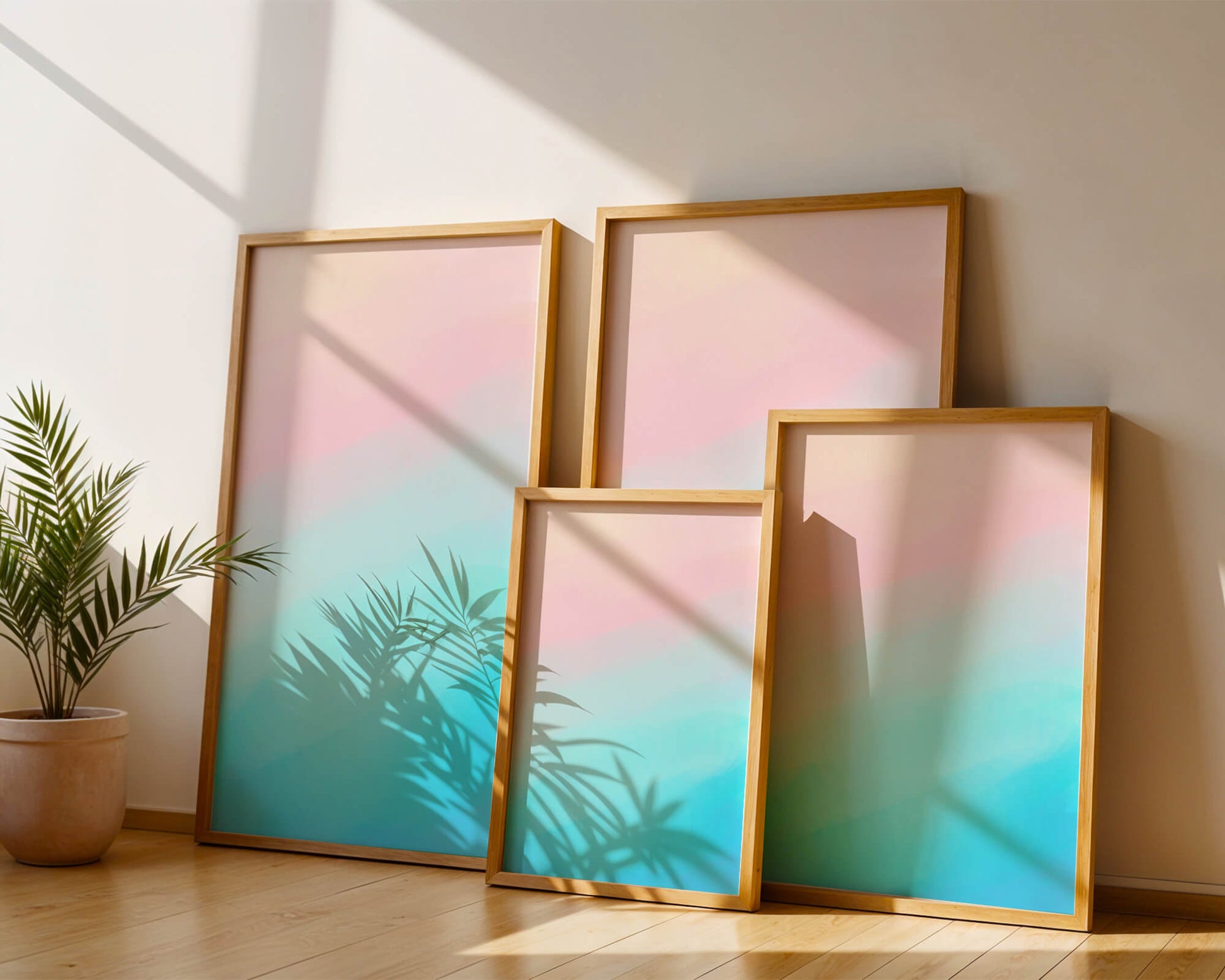 Pastel Gradient Background with Pink and Blue Hues