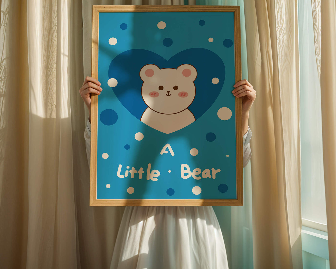 Adorable children's room decor featuring a cute bear design