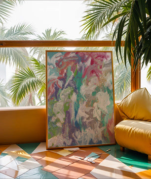 Ondas fluidas abstractas de colores con patrones texturizados