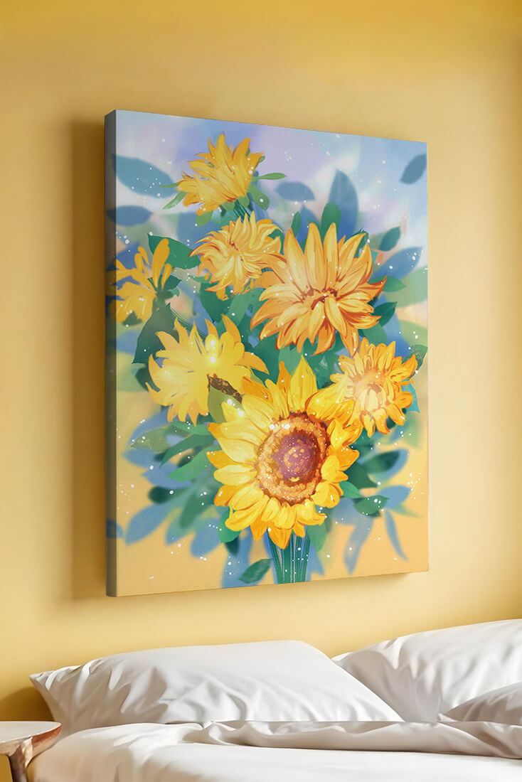 Sunflowers in Bright Sunlight