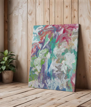 Ondas fluidas abstractas de colores con patrones texturizados