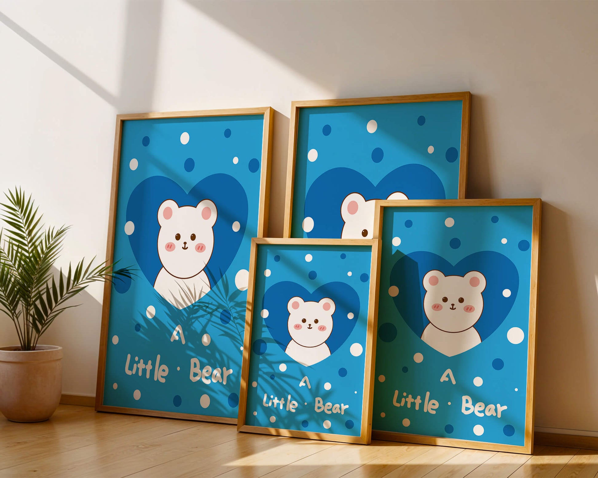 Adorable children's room decor featuring a cute bear design