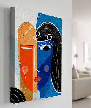 Abstract Expressionist Portrait with Bold Colors - Mi tienda