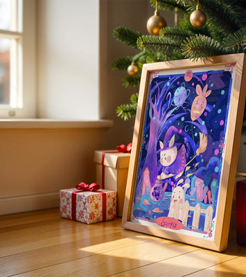 Whimsical zodiac scorpio scene with a magical theme
