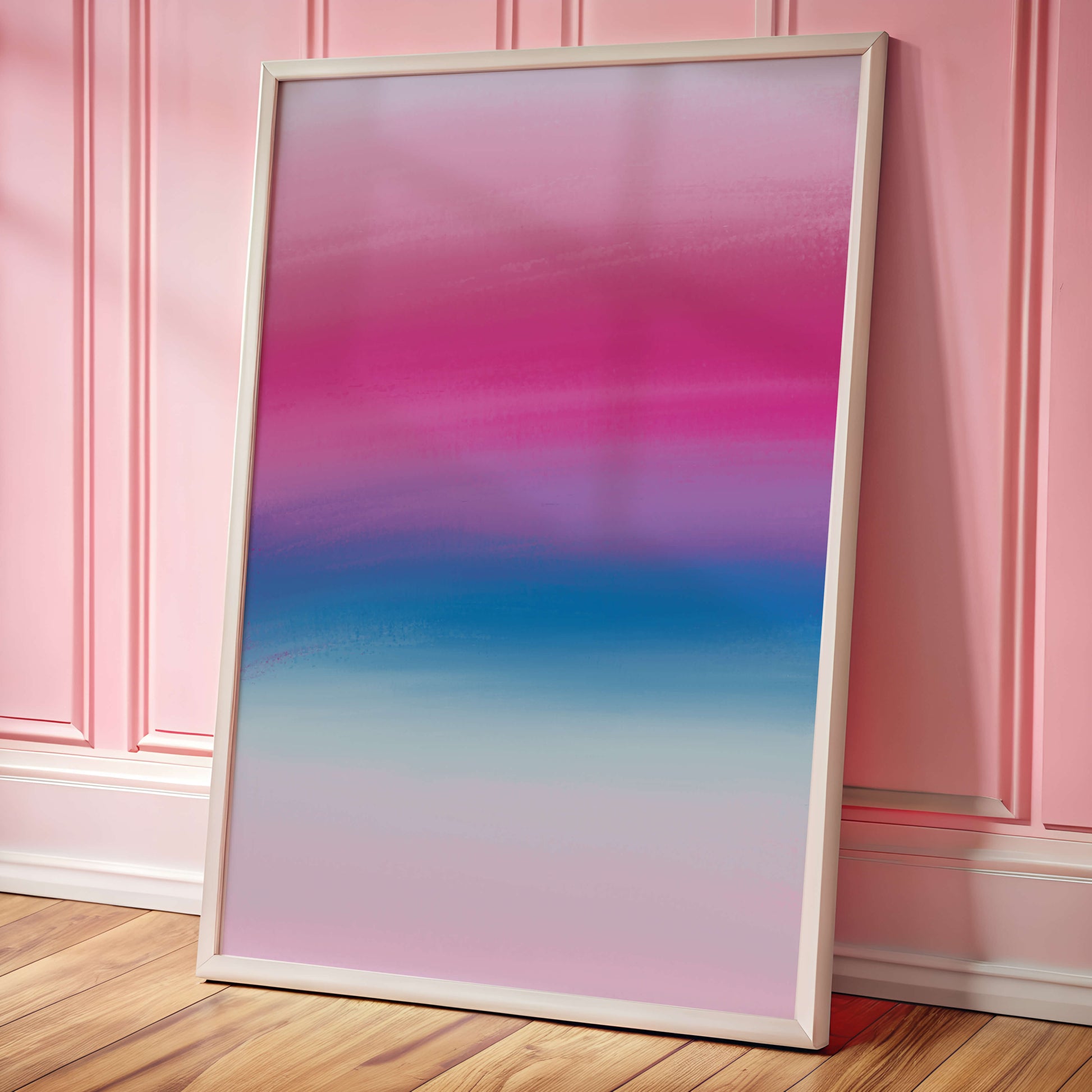 Degradado vibrante con tonos rosados y azules