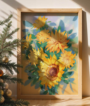 Sunflowers in Bright Sunlight