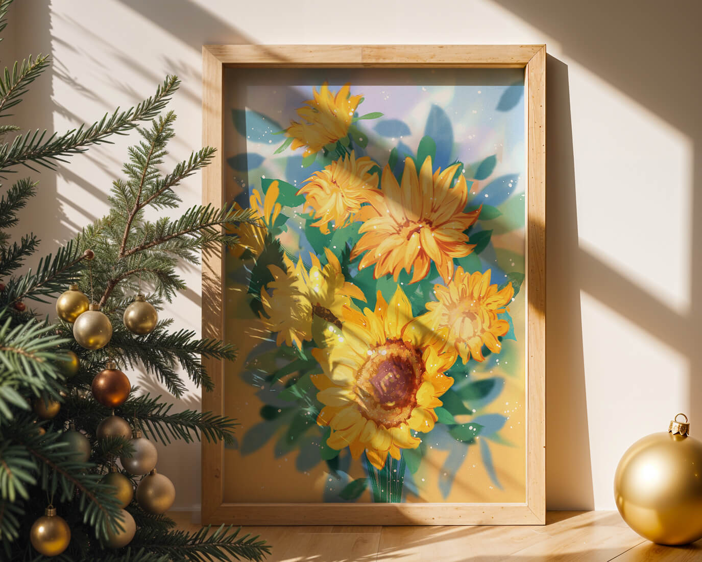 Sunflowers in Bright Sunlight