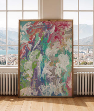 Ondas fluidas abstractas de colores con patrones texturizados