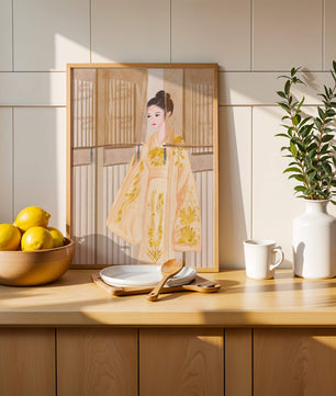 Traditional Chinese attire with gold embroidery and elegant design