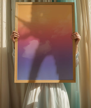 Pastel Sunset Sky with Soft Clouds and Gradient Hues
