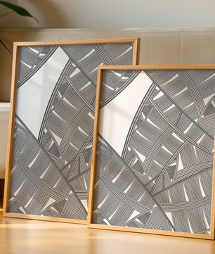 Detailed Abstract Geometric Pattern with Interwoven Stripes - Mi tienda